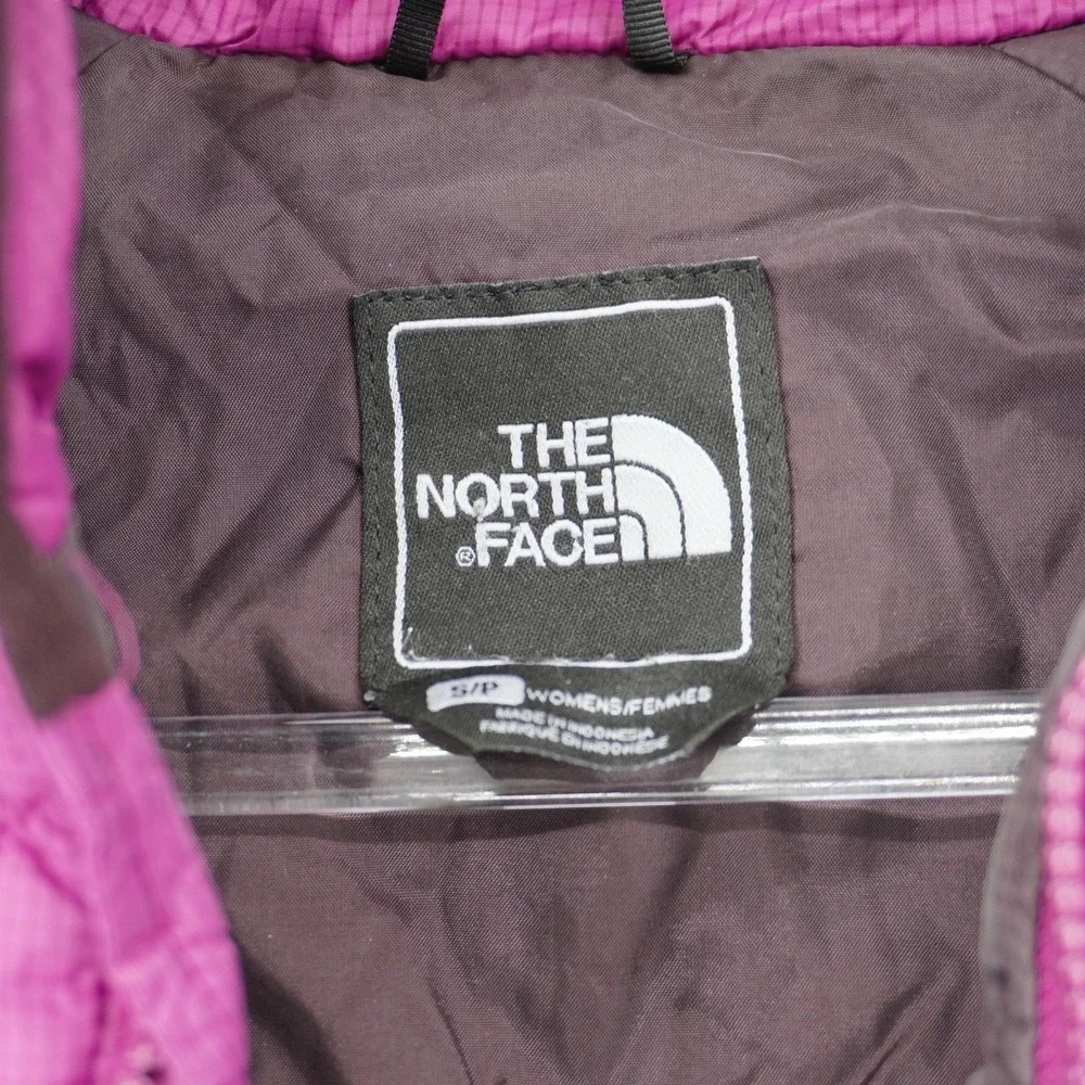 The North Face Women's Purple Quilted Puffer Jacket Full Zip Small FLAW Gorpcore